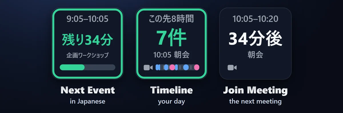 In English and Japanese: The keys and the settings follow the language of your Stream Deck app.