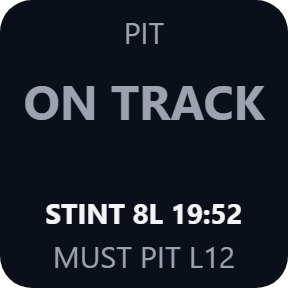 On track, mandatory stop ahead