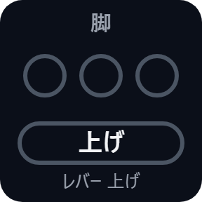脚 上げ
