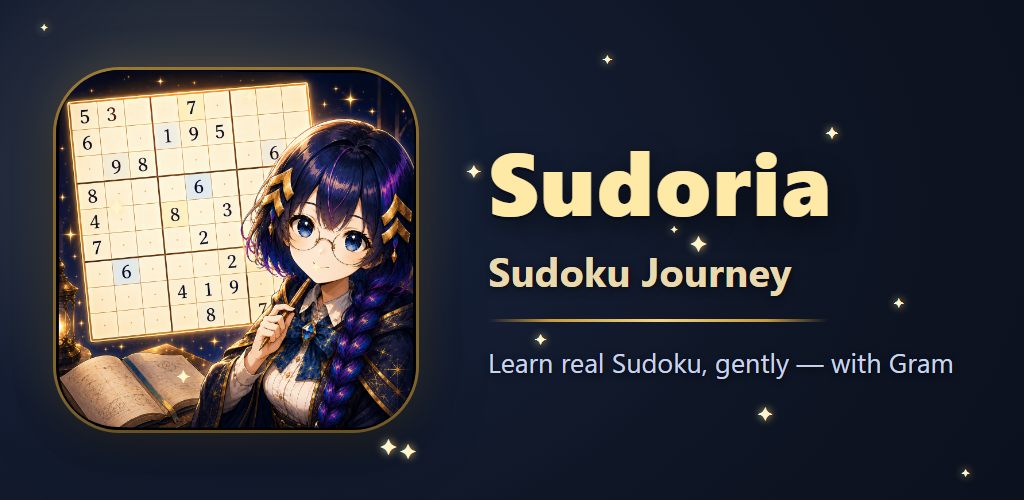Sudoria (Sudoku) gameplay screen